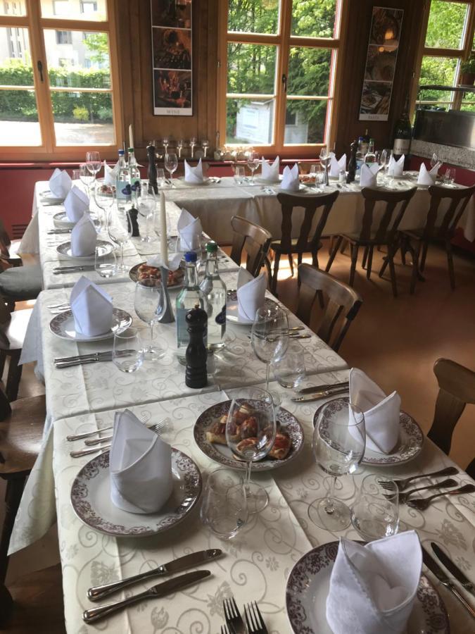 Hotel Restaurant Pizzeria Rotes Haus Münsterlingen Eksteriør billede